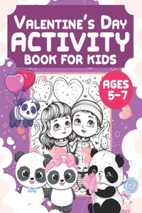 Valentine's Day Activity Book For Kids Ages 5-7