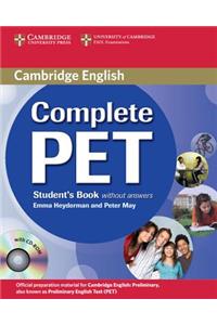 Complete Pet Student's Book Without Answers