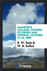 Mansfield College, Oxford