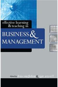 Effective Learning & Teaching in Business & Management