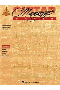 Recorded Versions Guitar Tablature Manuscript Paper