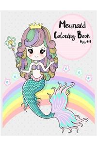 Mermaid Coloring Book Age 4-8