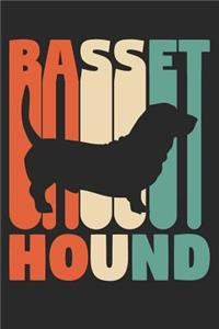 Vintage Basset Hound Notebook - Gift for Basset Hound Lovers - Basset Hound Journal