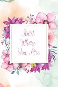 Start Where You Are