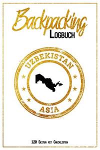 Backpacking Logbuch Uzbekistan Asia 120 Seiten mit Checklisten