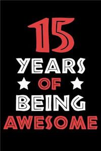 15 Years Of Being Awesome