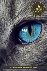 Meow Covers 6 X 9 Composition Notebook -100 Pages