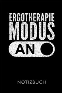 Ergotherapie Modus an Notizbuch