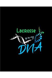 Lacrosse Is In My DNA: Dot Grid Journal, Journaling Diary, Dotted Writing Log, Dot Grid Notebook Sheets to Write Inspirations, Lists, Goals