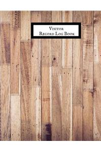 Visitor Record Log Book