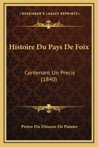 Histoire Du Pays De Foix