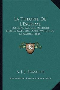 Theorie De L'Escrime