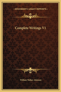 Complete Writings V1