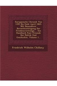 Europaeische Chronik Von 1492 Bis Ende April 1865