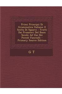 Primi Principii Di Grammatica Italiana