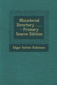 Ministerial Directory ......