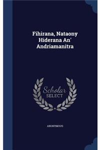Fihirana, Nataony Hiderana An' Andriamanitra