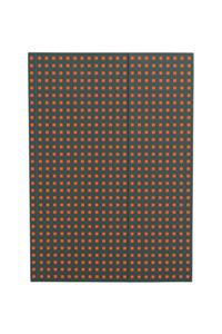 Grey on Orange (Quadro) A4 Lined Notebook
