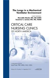Lungs in a Mechanical Ventilator Environment, an Issue of Critical Care Nursing Clinics