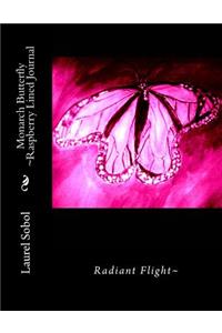 Monarch Butterfly Raspberry Lined Journal