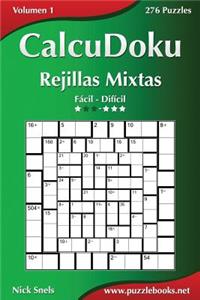 CalcuDoku Rejillas Mixtas - De Fácil a Difícil - Volumen 1 - 276 Puzzles