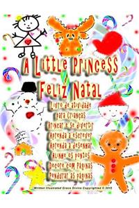 A Little Princess Feliz Natal Livro de atividade para Crianças Brincar e se divertir Aprenda a escrever Aprenda a desenhar Alinhe os pontos Decore com Páginas Pendurar as páginas