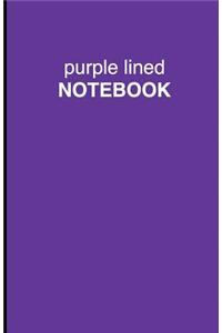 Purple Lined Notebook