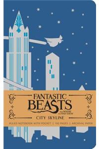Fantastic Beasts and Where to Find Them: City Skyline Hardcover Ruled Notebook