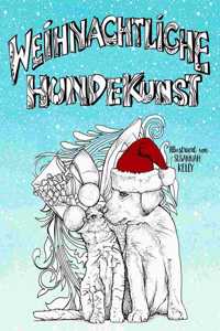 Weihnachtliche Hundekunst