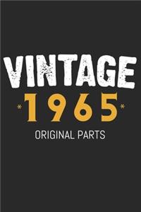 Vintage 1965 Original Parts Gift Notebook