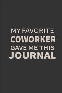 my favorite coworker gave me this journal