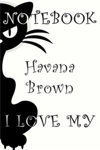 Havana Brown Cat Notebook