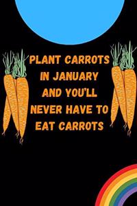 Plant carrots in January and you'll never have to eat carrots