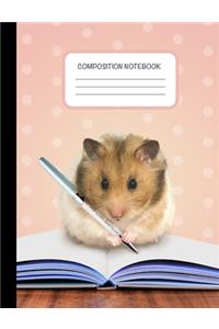 Composition Notebook: Dear Diary Syrian Hamster Journal, Wide Ruled, 100 Pages