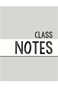 Light Grey Class Notebook