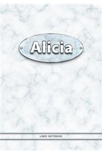 Alicia - Lined Notebook
