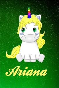 Ariana Personalized Name Journal