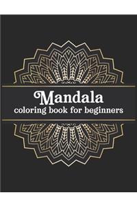 Mandala coloring book for beginners