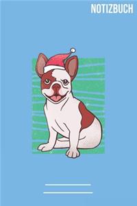Weinachts Bulldog Notizbuch