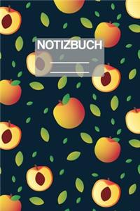 Notizbuch A5 Muster Pfirsch Tropisch Tropical