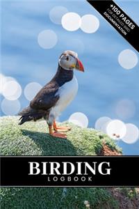 Birding Bird Watching Ornithology Log Book Journal Notebook Diary - Puffin Bird