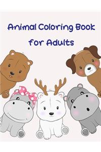Animal Coloring Book for Adults