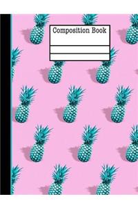 Pineapple Composition Notebook - Wide Ruled