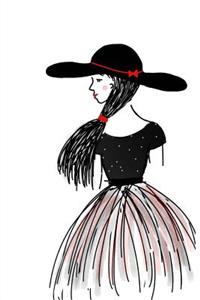 Girl Wearing a Hat Journal and Planner