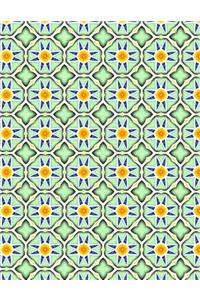 Flower Mosaic Tile Notebook - Sketchbook