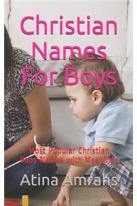 Christian Names For Boys