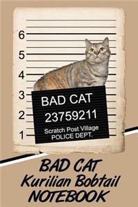 Bad Cat Kurilian Bobtail Notebook
