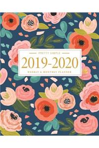 Pretty Simple Planners 2019 - 2020 Planner Weekly and Monthly