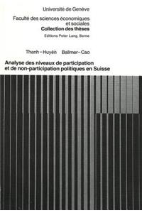 Analyse des niveaux de participation et de non-participation politiques en Suisse