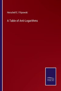 Table of Anti-Logarithms